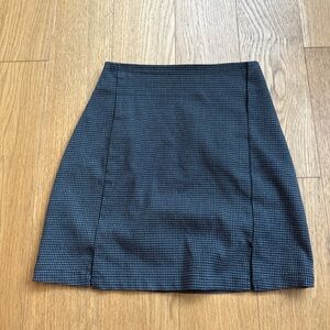 Brandy Melville Navy Checkered Pencil Skirt